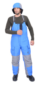 Костюм Полярник / мембрана / черно-голубой Костюм Полярник / мембрана / черно-голубой