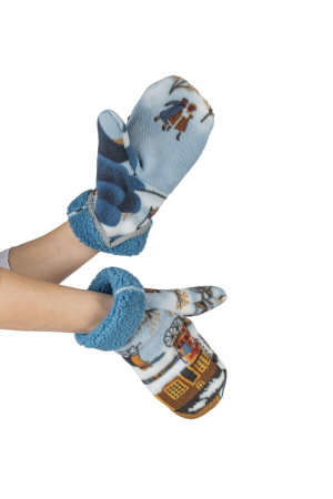 Рукавицы женские Рождество / флис-мех (м) Рукавицы женские Рождество / флис-мех (м)