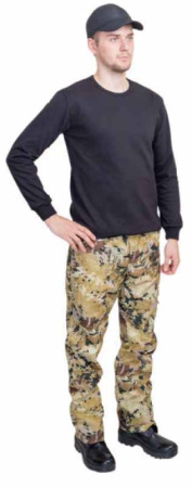 ***Брюки Темп облегченные / ткань сорочечная / соты