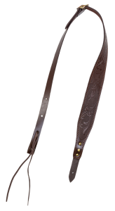 Ремень карабинный люкс / кожа / коричневый