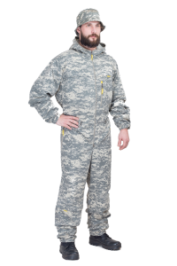 Комбинезон летний Стоп-клещ / смесовая ткань / цифра серая