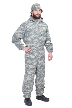 Комбинезон летний Стоп-клещ / смесовая ткань / цифра серая