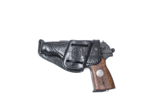 Кобура поясная мод.JM ПМ / кожа / черный