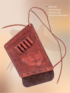 ***Патронташ на приклад Хольстер 25 лет 5п.кал.366 ТКМ и аналоги / кожа ***Патронташ на приклад Хольстер 25 лет 5п.кал.366 ТКМ и аналоги / кожа