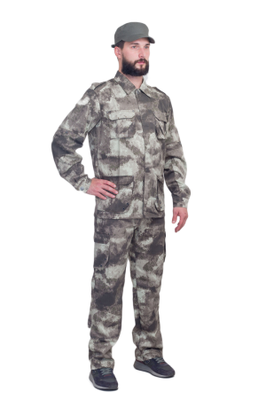 ***Костюм Судак / смесовая ткань / туман