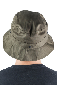 Панама с сеткой / хлопок / олива (м)