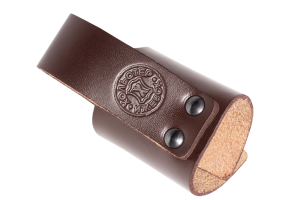 Чехол под дубинку с фиксатором / кожа / коричневый