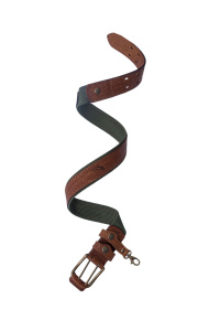 Ремень поясной В40 LINE Элита Fish / кожа / олива