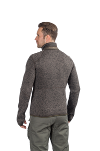 Куртка мужская Глухарь / трикотаж на флисе / меланж-коричневый Куртка мужская Глухарь / трикотаж на флисе / меланж-коричневый