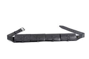 Патронташ закрытый 12к /кожа/ черный 