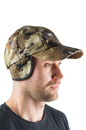 Бейсболка утепленная Сигнал / алова / соты (м)