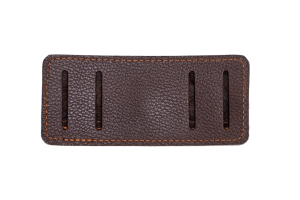 Подсумок поясной открытый 10п (223 Remington) / кожа / коричневый