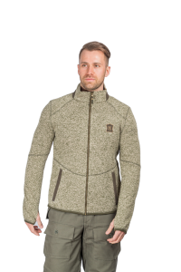 Куртка мужская Глухарь / трикотаж на флисе / меланж-олива Куртка мужская Глухарь / трикотаж на флисе / меланж-олива