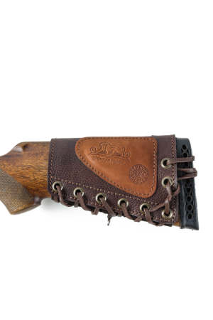 Патронташ на приклад 5*7,62 Царская охота / кожа (м)