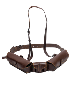 Патронташ 40х12 / кожа / коричневый (м)