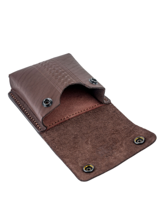 Подсумок Тигр 10п / кожа / коричневый