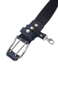 Ремень поясной В40 LINE Стандарт / кожа / черный