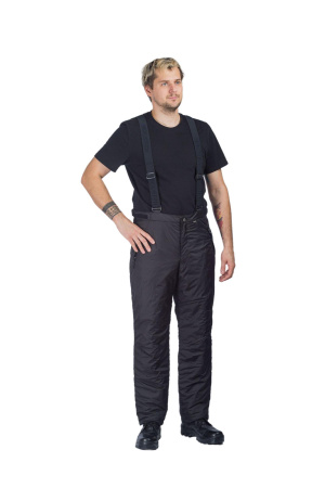 Полукомбинезон мужской утепленный / ткань синтет. / черный