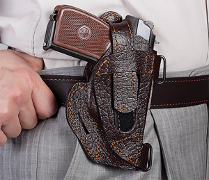 Кобура комбинированная ПМ Мираж / кожа / коричневый