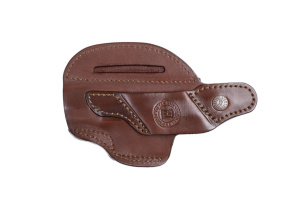 Кобура поясная мод. D Glock-19 / кожа / коричневый