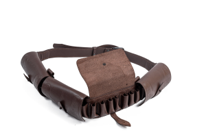 Патронташ закрытый 12к /кожа/ коричневый