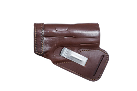 Кобура поясная мод. E Glock-19 / кожа / коричневый