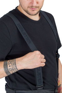 Полукомбинезон мужской утепленный / ткань синтет. / черный