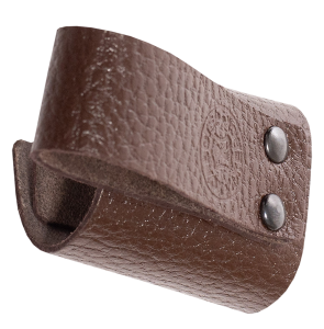 Чехол под дубинку с фиксатором / кожа / коричневый