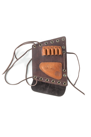 Патронташ на приклад 5*7,62 Царская охота / кожа (м)