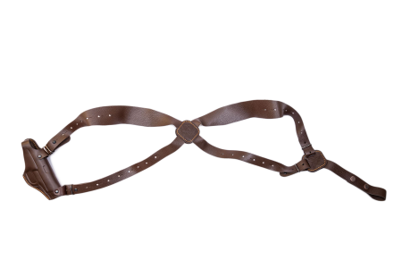 Кобура наплечная М Гроза-02 / кожа / коричневый