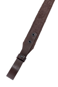 Ремень погонный с регулировкой / кожа / коричневый (м)