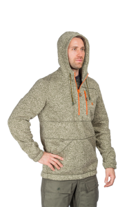 Толстовка Малахит / трикотаж на флисе / меланж-олива Толстовка Малахит / трикотаж на флисе / меланж-олива