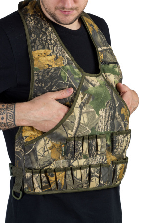 Нагрудник для охотника / смесовая ткань / зеленый лес (м)