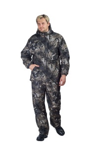 ***Костюм Скаут утепленный / мембранное трикотажное полотно / соты серые