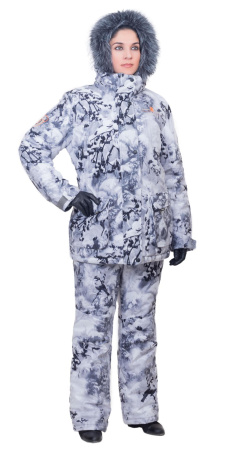 Костюм женский Ангара-зима / мембранное трикотажное полотно / снегири