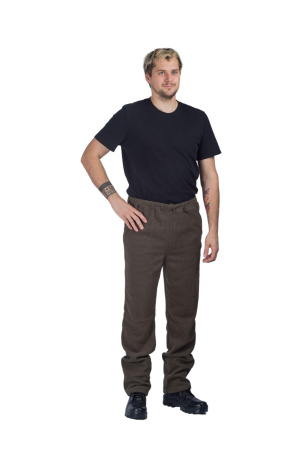 Брюки спортивные / флис / зеленый