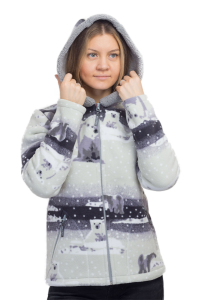 Куртка женская Памир-1 / флис-мех / белый медведь Куртка женская Памир-1 / флис-мех / белый медведь