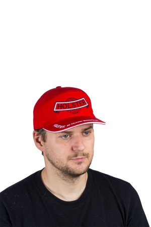 Бейсболка летняя Хольстер / красный (м)
