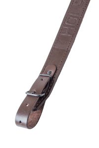 Ремень погонный люкс / кожа / коричневый (м)