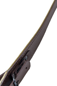 Ремень погонный двухслойный / кожа-стропа / коричневый (м)