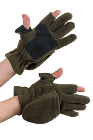 Перчатки Охотника / флис / зеленый (м) Перчатки Охотника / флис / зеленый (м)