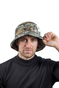 Панама с сеткой / смесовая ткань / лес (м)