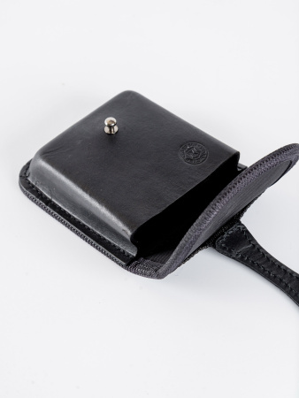 Подсумок-карман универсальный,быстросъемный для чехлов Лидер(130*120*40) / кожа / черный