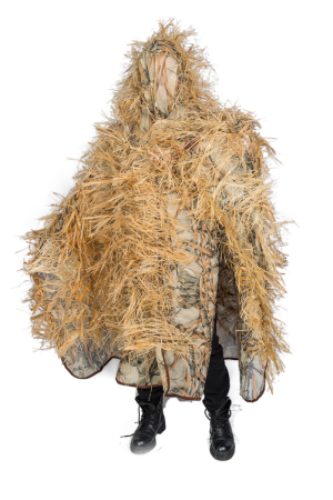 Пончо с лыком / трикотажная сетка+лыко