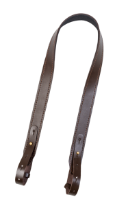 Ремень погонный с противоск. накладкой с регулировкой / кожа / черный