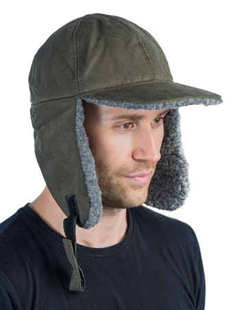 Бейсболка (шапка) утепленная Кондор / исландия/хаки/ с мембраной (м)