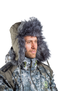 Шапка ушанка Скандинавия / мембрана / 10000 / олива (м)