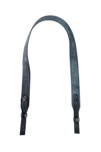 Ремень погонный с регулировкой / кожа / черный (м)