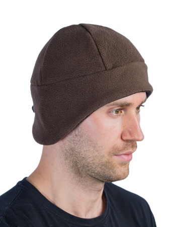 Шапка Бизон / флис / коричневый (м)
