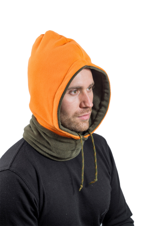 Капор мужской утепленный / флис / хаки (M-L)